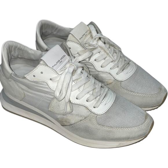 Philippe Model Paris TRPX Low-Top Sneakers Nylon /Leather   Size:  EU 40/ US 9.5 - Picture 1 of 8